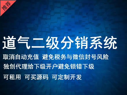 扬州市道气二级分销系统 分销系统租用 微商分销系统 直销系统